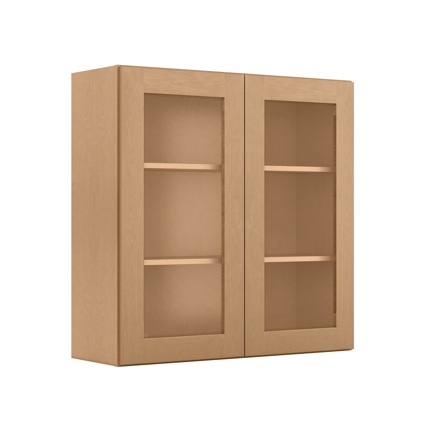 Mullion Door Wall Kitchen Cabinet WMD3636 Shaker Toffee 36 in. width 36 in. height 12 in. depth