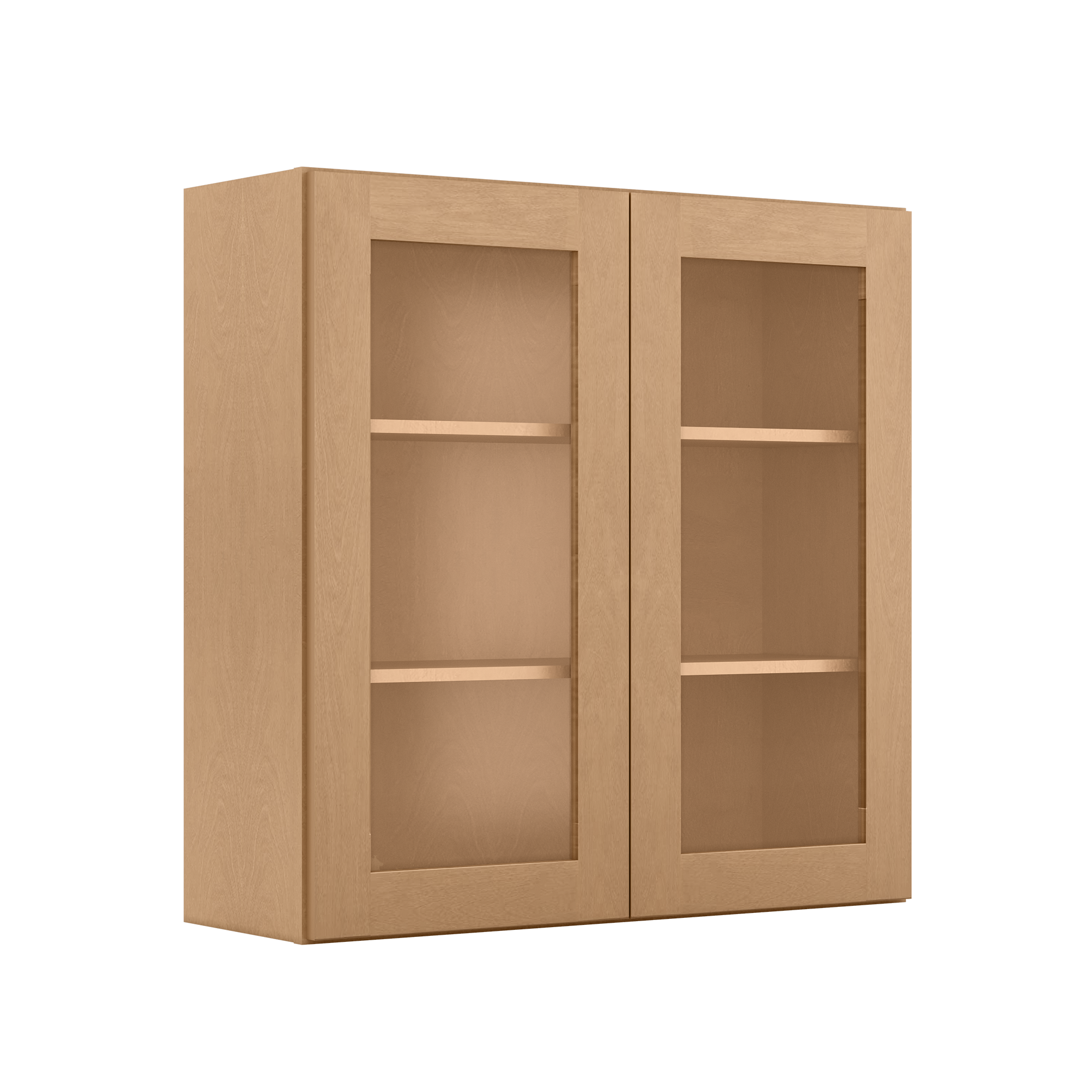 Mullion Door Wall Kitchen Cabinet WMD3636 Shaker Toffee 36 in. width 36 in. height 12 in. depth