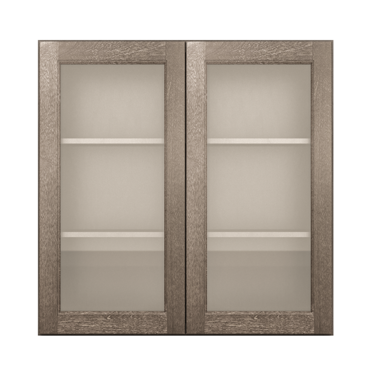 Mullion Door Wall Kitchen Cabinet WMD3636 Milan Slate 36 in. width 36 in. height 12 in. depth