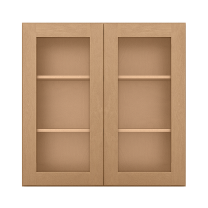 Mullion Door Wall Kitchen Cabinet WMD3636 Shaker Toffee 36 in. width 36 in. height 12 in. depth