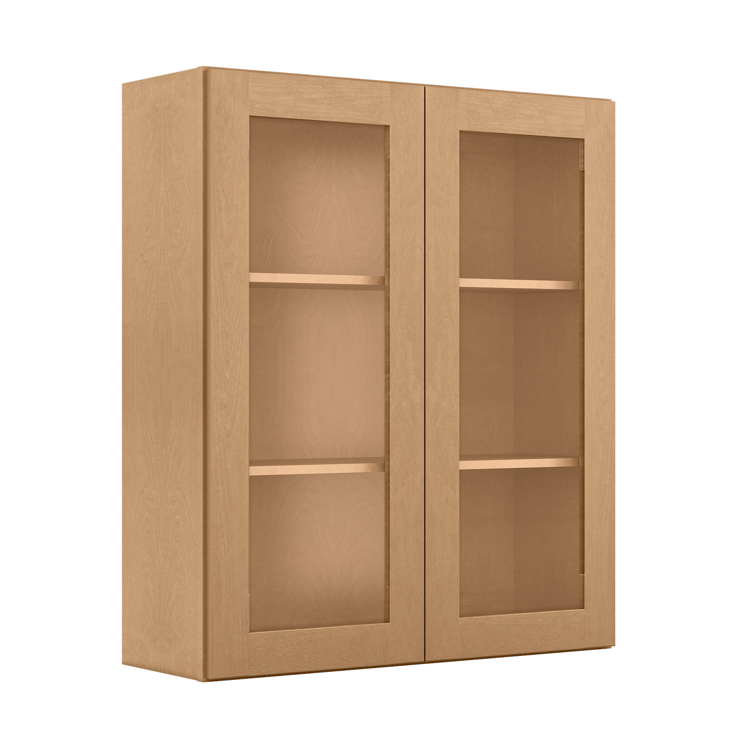 Mullion Door Wall Kitchen Cabinet WMD3642 Shaker Toffee 36 in. width 42 in. height 12 in. depth