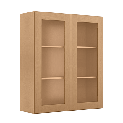 Mullion Door Wall Kitchen Cabinet WMD3642 Shaker Toffee 36 in. width 42 in. height 12 in. depth