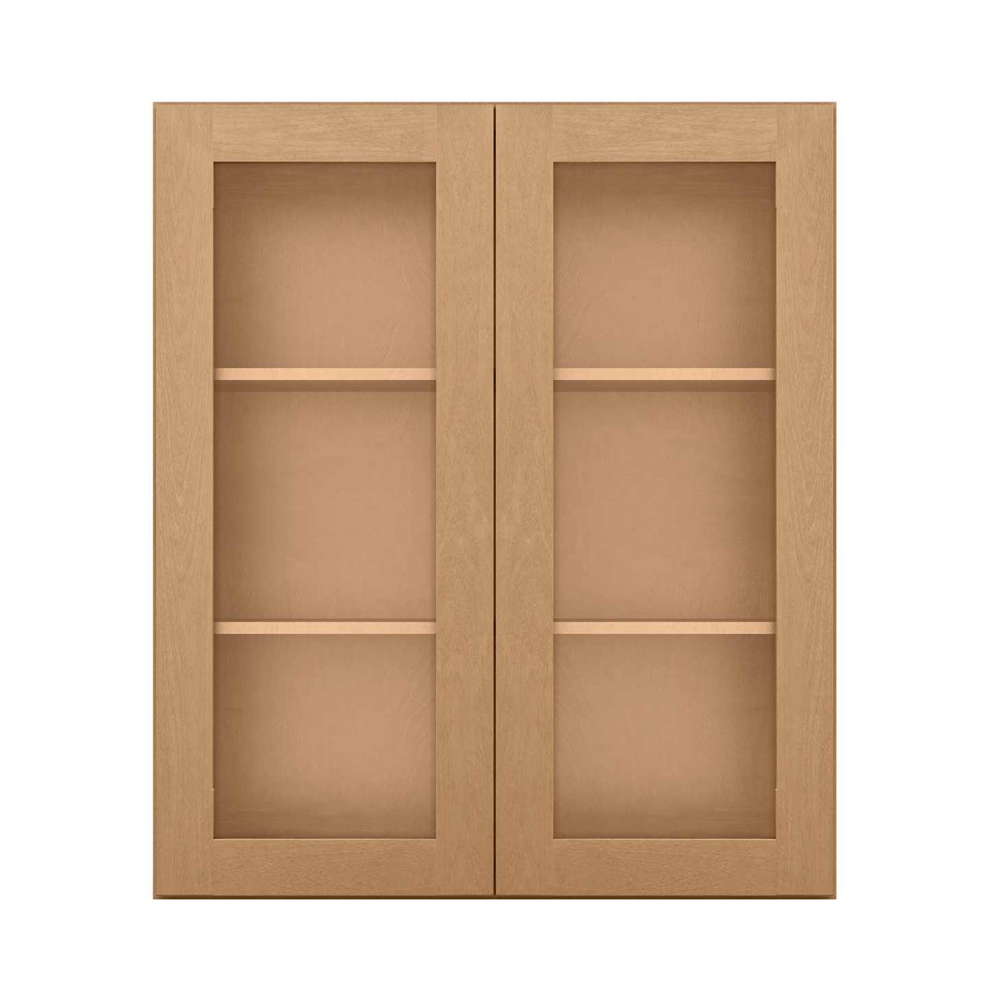 Mullion Door Wall Kitchen Cabinet WMD3642 Shaker Toffee 36 in. width 42 in. height 12 in. depth