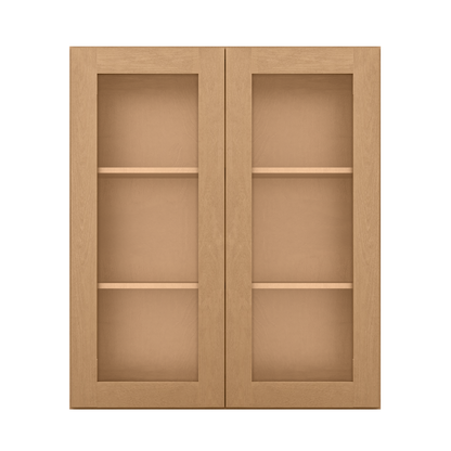 Mullion Door Wall Kitchen Cabinet WMD3642 Shaker Toffee 36 in. width 42 in. height 12 in. depth