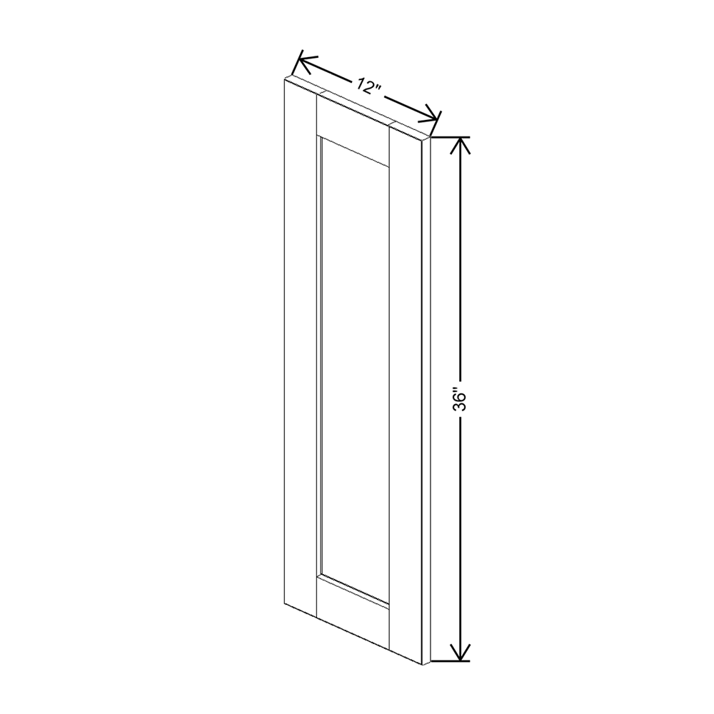 J&K Pure B5 Dummy Insert Door Glass 12" W x 36" H