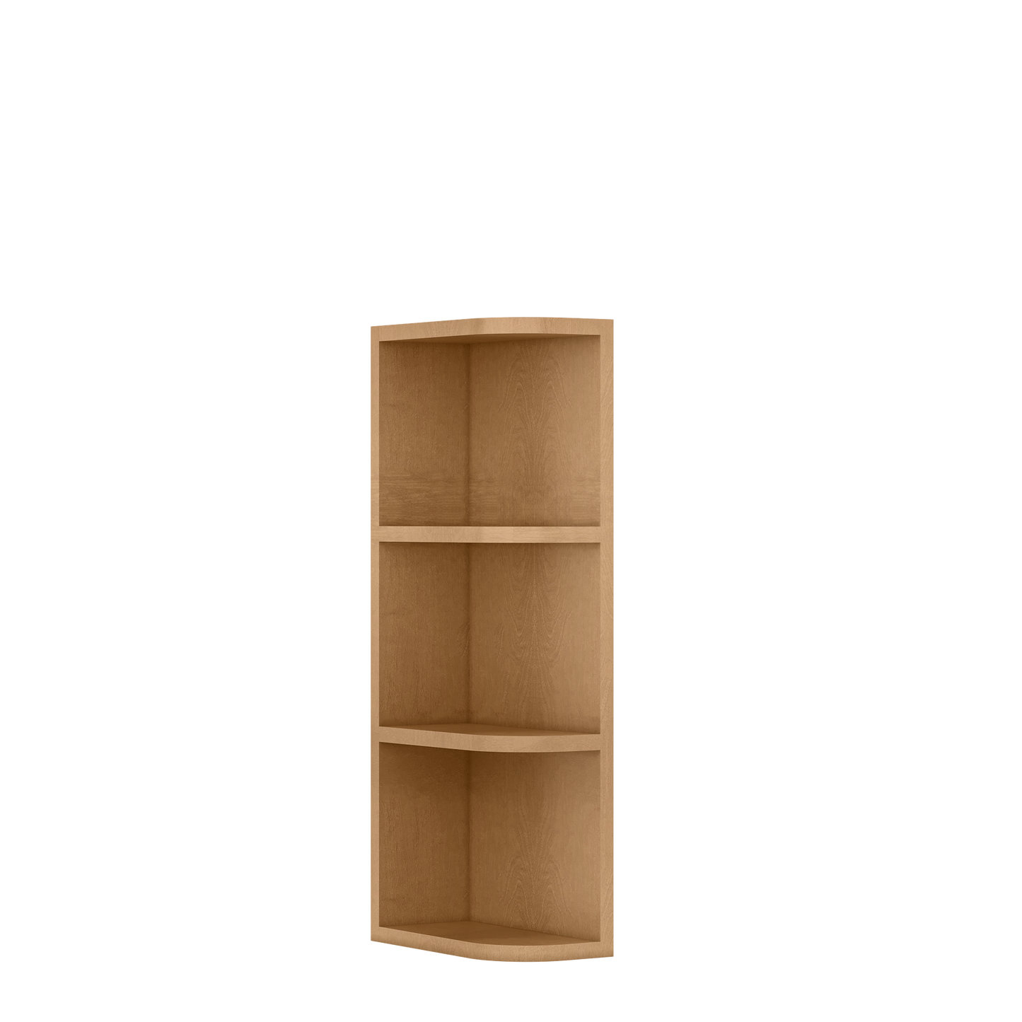 What-Not-Shelf Kitchen Cabinet WN630 Shaker Toffee LessCare 6 in. width 30 in. height 12 in. depth