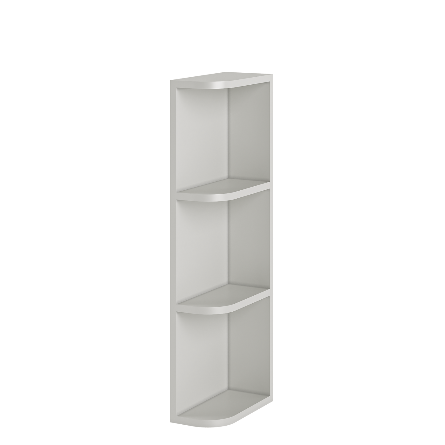 What-Not-Shelf Kitchen Cabinet WN636 Milan Pearl 6 in. width 36 in. height 12 in. depth