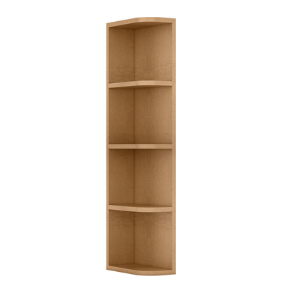 What-Not-Shelf Kitchen Cabinet WN642 Shaker Toffee LessCare 6 in. width 42 in. height 12 in. depth