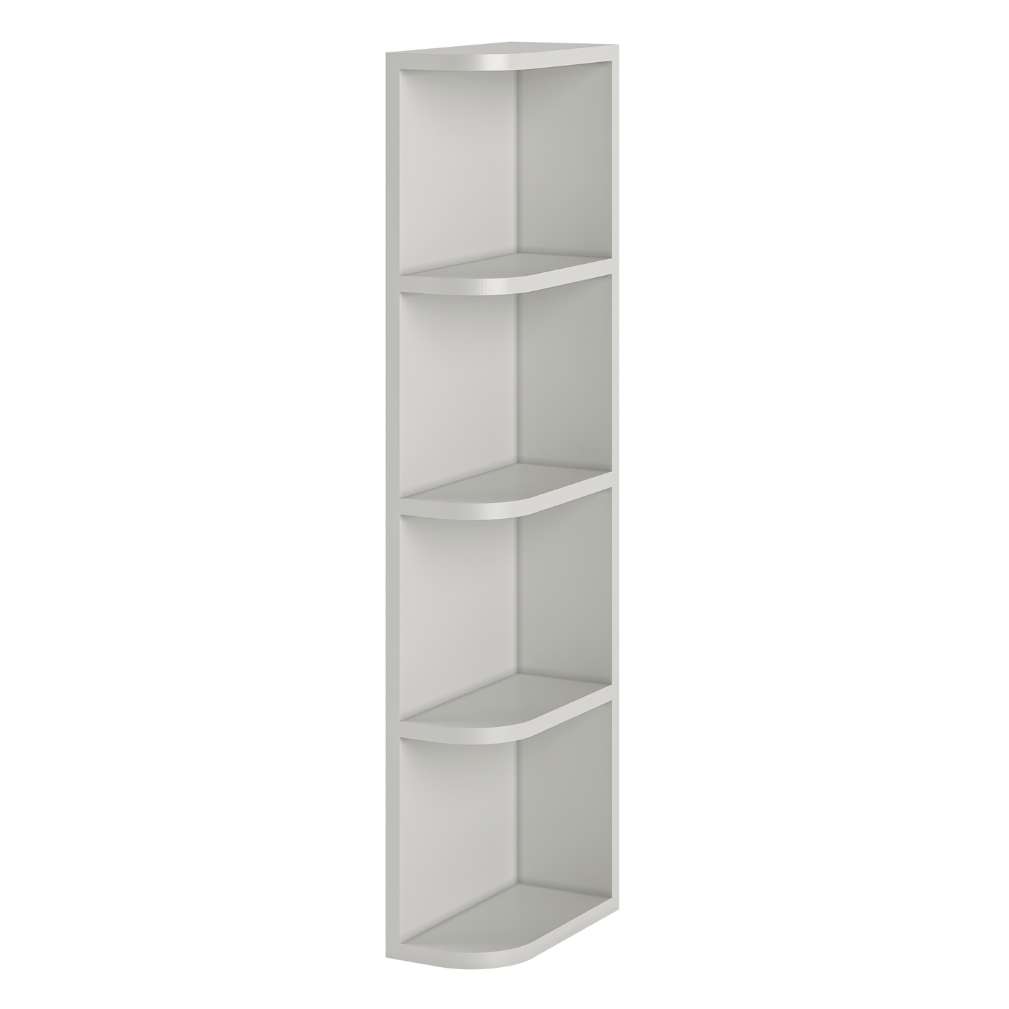 What-Not-Shelf Kitchen Cabinet WN642 Milan Pearl 6 in. width 42 in. height 12 in. depth