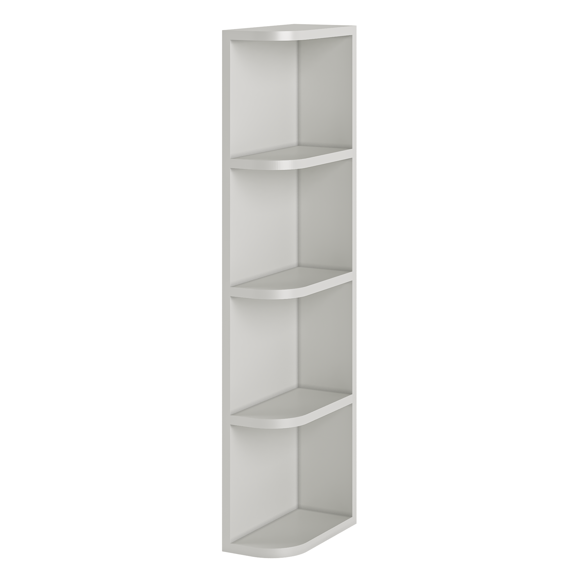 What-Not-Shelf Kitchen Cabinet WN642 Milan Pearl 6 in. width 42 in. height 12 in. depth