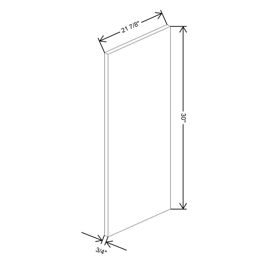 Fabuwood Illume Catalina Nocce 3 Wainscot Panel MC30 {Right}