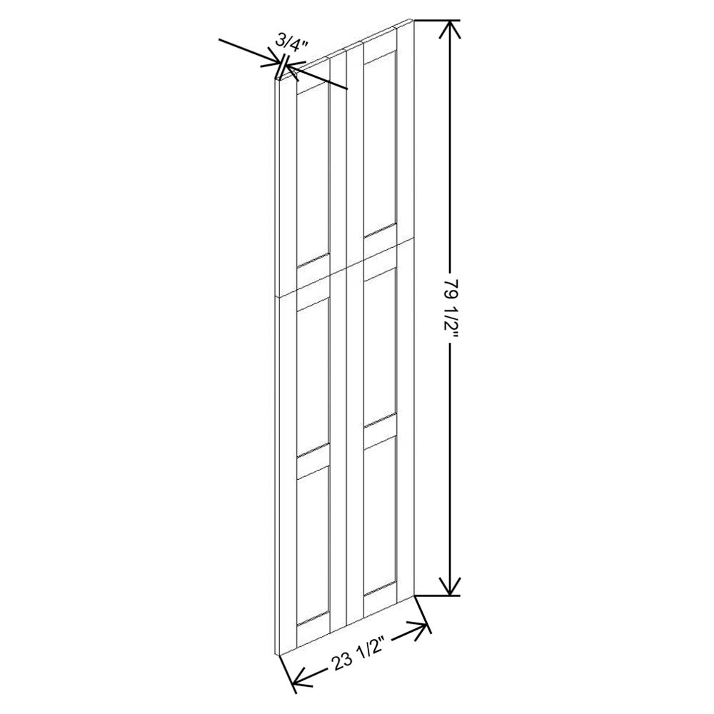 Fabuwood Allure Galaxy Timber 84"H Wainscot