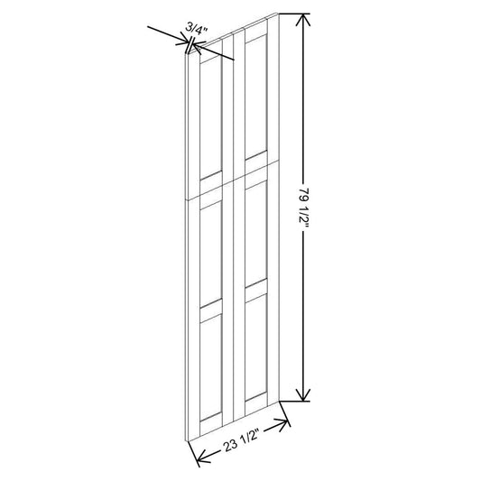 Fabuwood Allure Galaxy Timber 84"H Wainscot