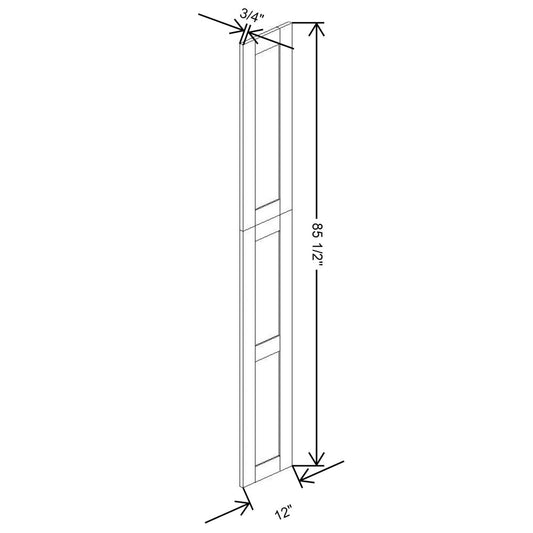 Fabuwood Allure Luna Kona 90"H X 12"D Wainscot