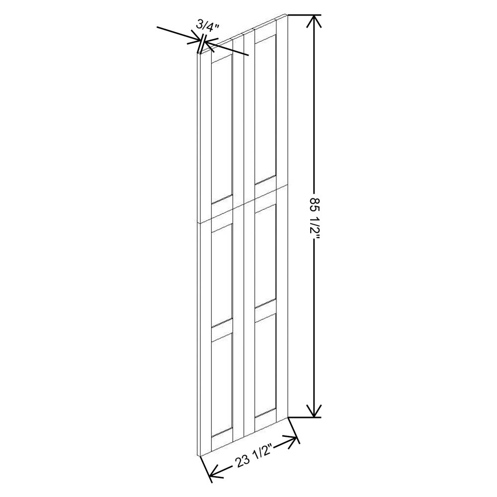 Fabuwood Allure Nexus Frost 90"H Wainscot