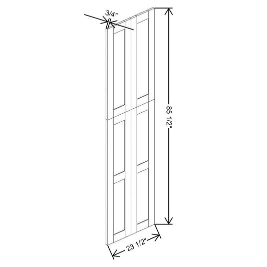 Fabuwood Allure Luna Kona 90"H Wainscot