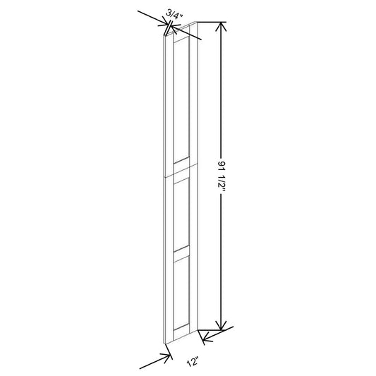 Fabuwood Allure Luna Kona 96"H X 12"D Wainscot