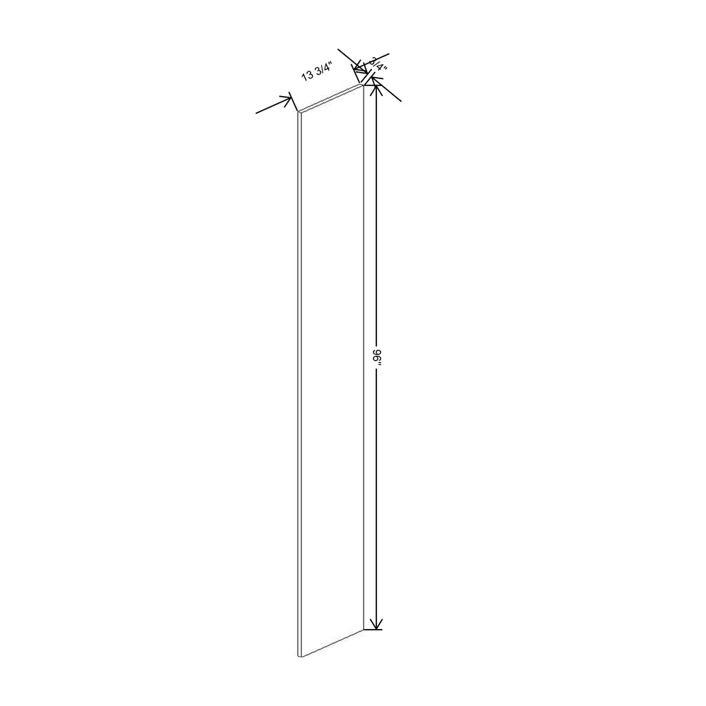 Fabuwood Illume Tuscany Olmo 3  96"H Wainscot