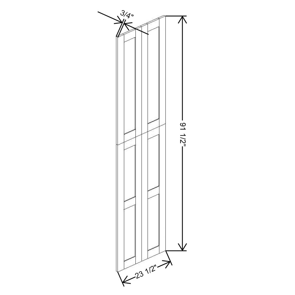 Fabuwood Allure Fusion Dove 96"H Wainscot