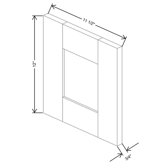 Fabuwood Allure Luna Desert Oak 11 1/2" W X 11 1/2" H X 3/4" D Wainscot Panel