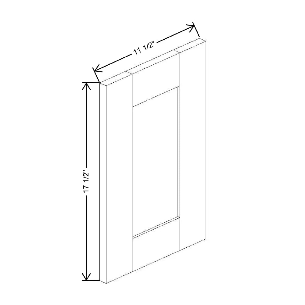 Fabuwood Allure Luna Timber 11 1/2" W X 17 1/2" H X 3/4" D Wainscot Panel