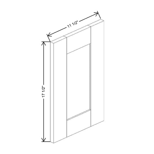 Fabuwood Allure Luna Timber 11 1/2" W X 17 1/2" H X 3/4" D Wainscot Panel