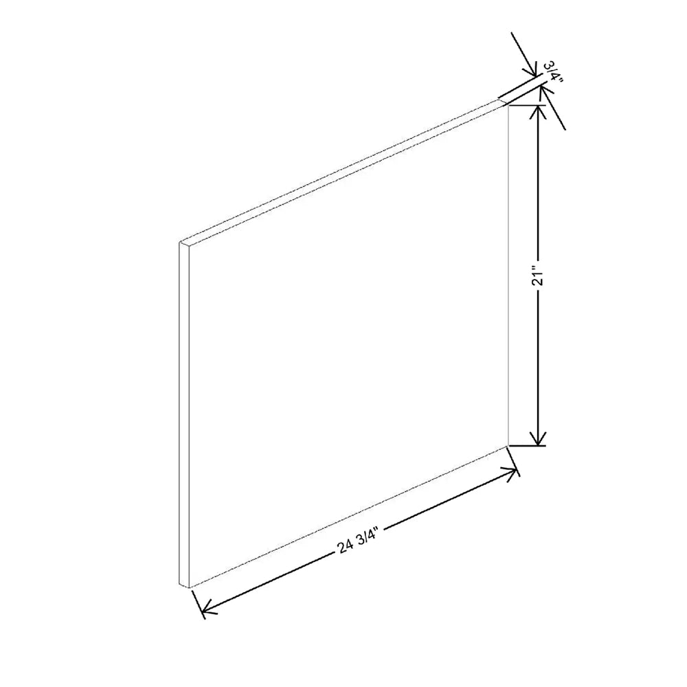 Fabuwood Illume Catalina Nocce 3 3/4" W x 21" H x 24 3/4" D Wainscot Wall Panel