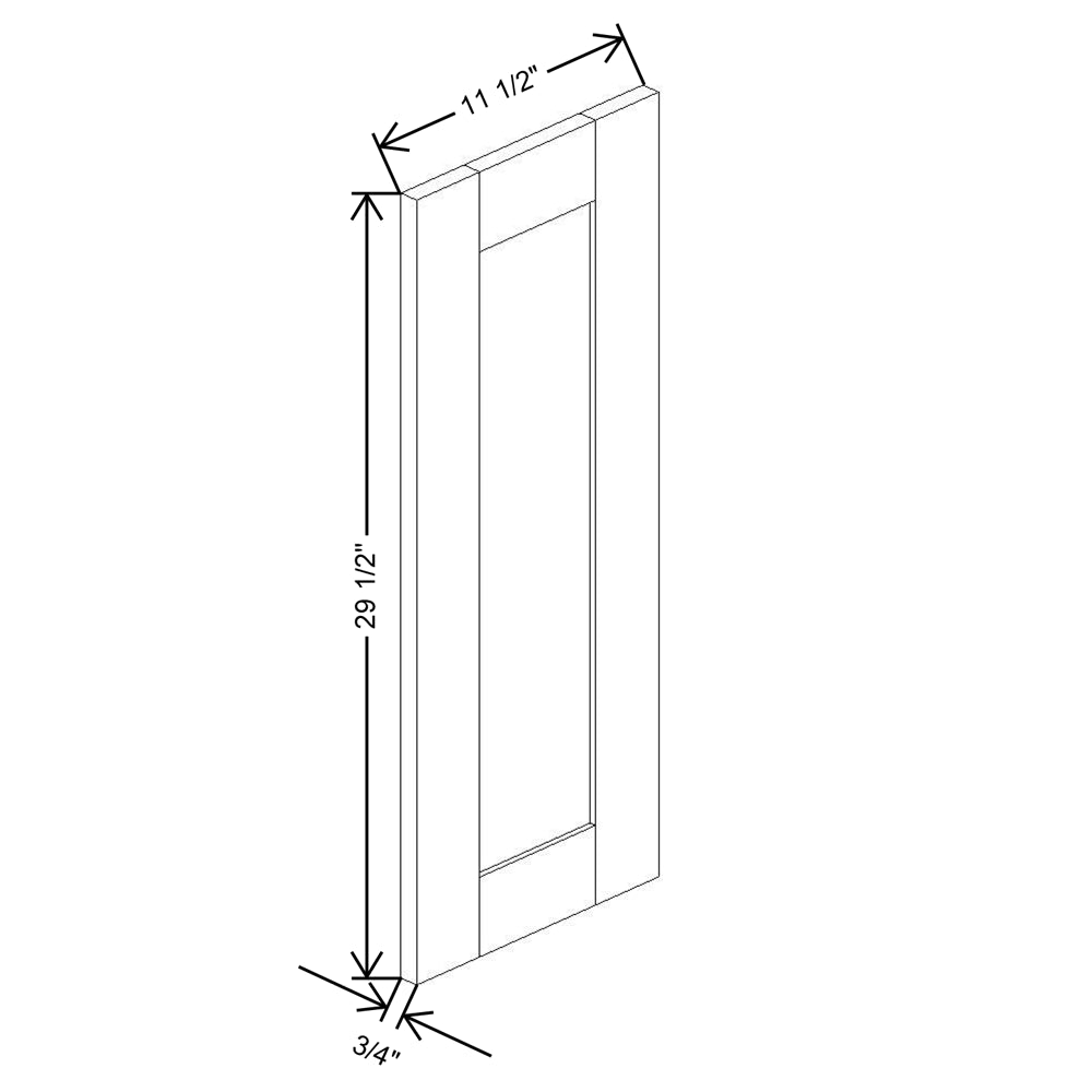 Fabuwood Allure Imperio Nickel 30"H Wall Wainscot