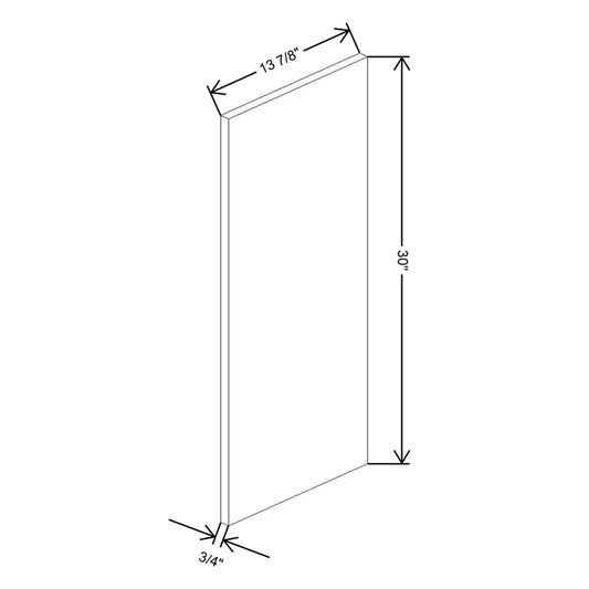 Fabuwood Illume Catalina Como Ash 2 Wainscot Panel Wall 30 {Right}