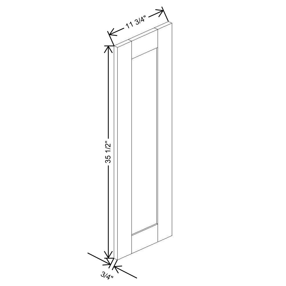 Fabuwood Allure Fusion Kona 36"H Wainscot