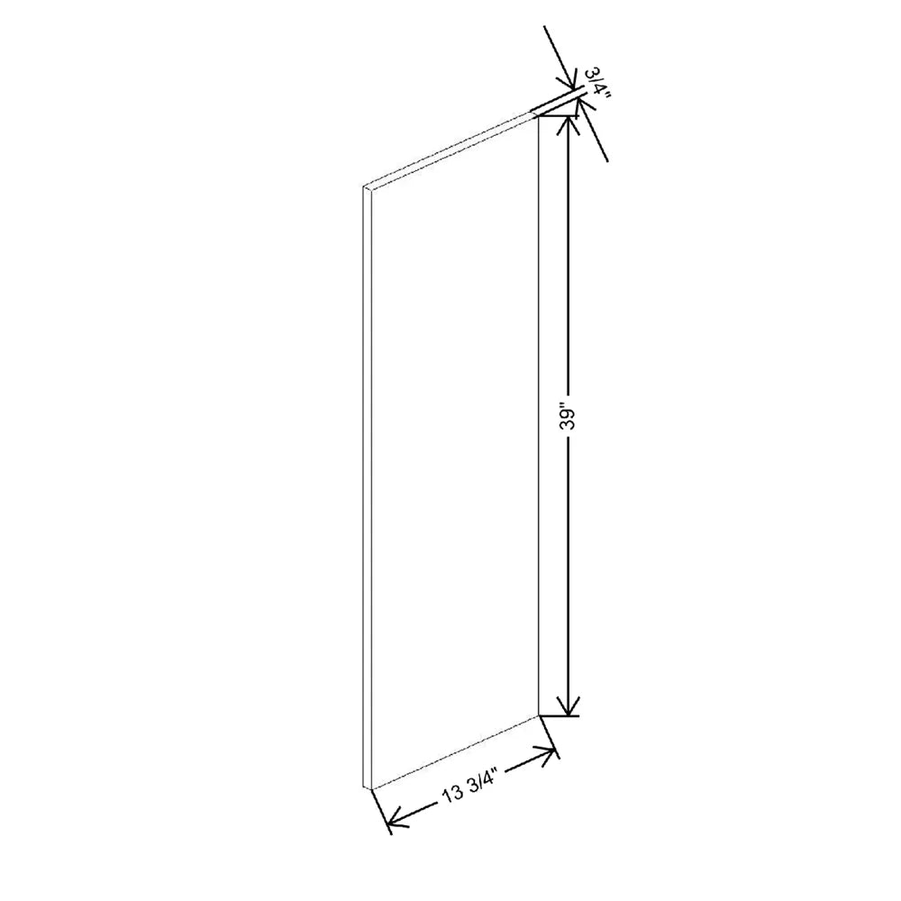 Fabuwood Illume Tuscany Olmo 3 11 1/2" W X 38 1/2" H X 3/4" D Wainscot Panel