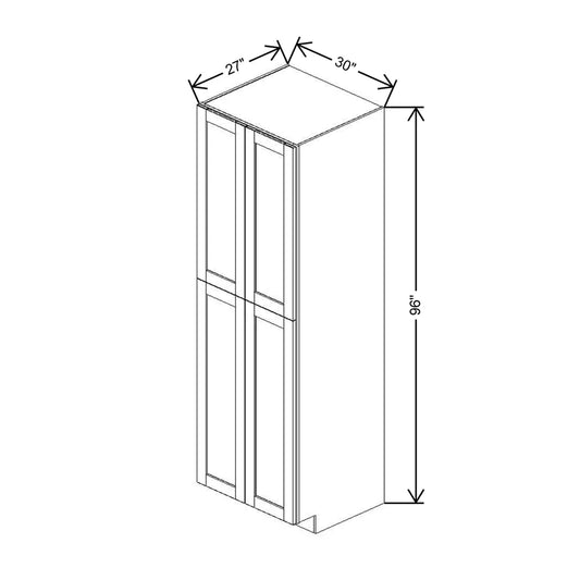 J&K Naval B7 Pantry w/Roll-Out Trays 30" W x 96" H x 27" D