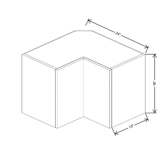 Fabuwood Illume Catalina Muratti 1 24" W X 18" H X 12" D Square Corner Wall