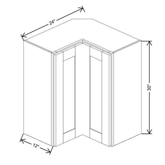 Fabuwood Allure Galaxy Dove 24"W X 30"H   Square Corner Wall