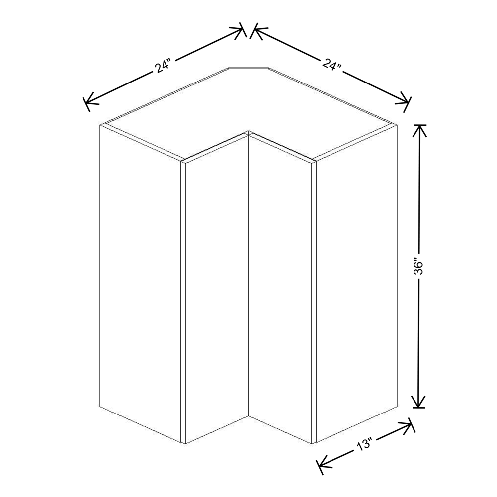 Fabuwood Illume Catalina Muratti 4 36"H Square Corner Wall