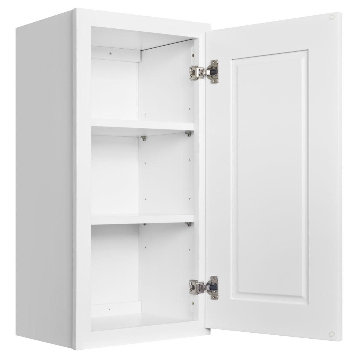 Mullion Door Wall Kitchen Cabinet WMD1530 Alpina White LessCare 15 in. width 30 in. height 12 in. depth