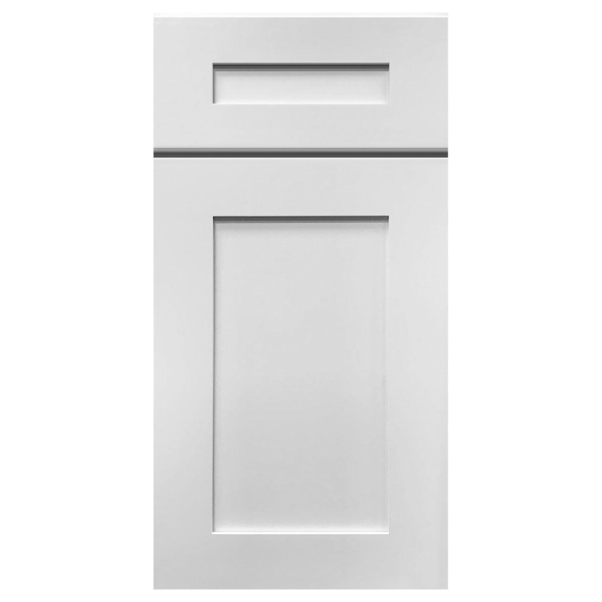 Mullion Door Wall Kitchen Cabinet WMD1530 Alpina White LessCare 15 in. width 30 in. height 12 in. depth