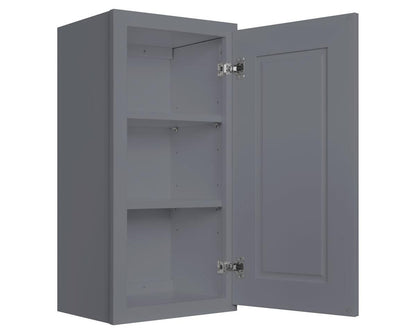 Mullion Diagonal Corner Wall Kitchen Cabinet DCMD2736 Colonial Gray LessCare 27 in. width 36 in. height 15 in. depth