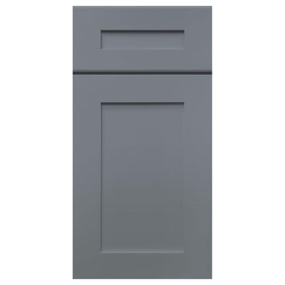 Base Kitchen Cabinet B18 Colonial Gray LessCare 18 in. width 34.5 in. height 24 in. depth