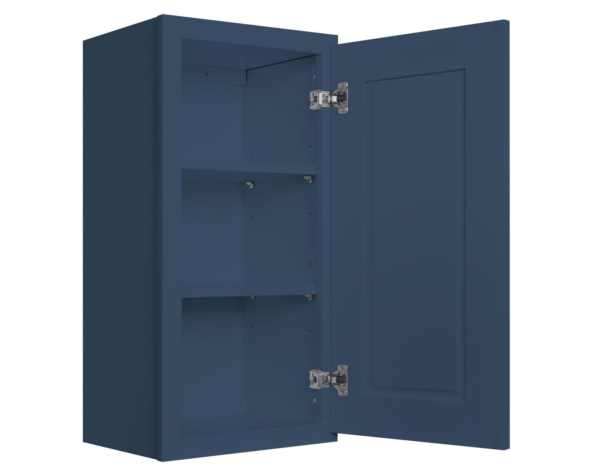 Square Corner Wall Blind Reversible Kitchen Cabinet SC2430 Danbury Blue LessCare 24 in. width 30 in. height 12 in. depth