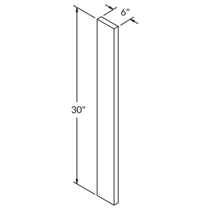 Straight Filler F630 Alpina White LessCare 6 in. width 30 in. height