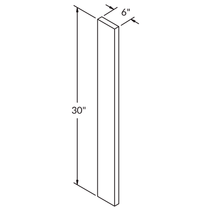 Straight Filler F630 Shaker Toffee LessCare 6 in. width 30 in. height