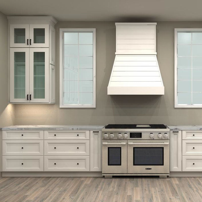 Fabuwood Allure Fusion Dove 195 by 96 by 71 in. Galley Kitchen and 24 in. Sink