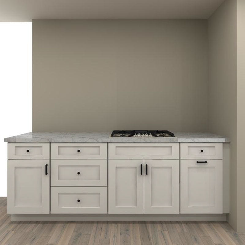 Fabuwood Allure Galaxy Frost 93 by 165 in. Galley Kitchen and 30 in. Sink