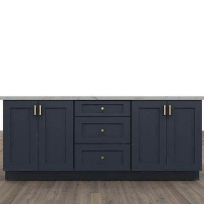 Fabuwood Allure Galaxy Indigo 84 in. Single Wall Kitchen