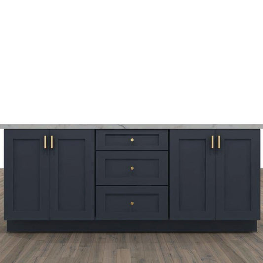 Fabuwood Allure Galaxy Indigo 84 in. Single Wall Kitchen