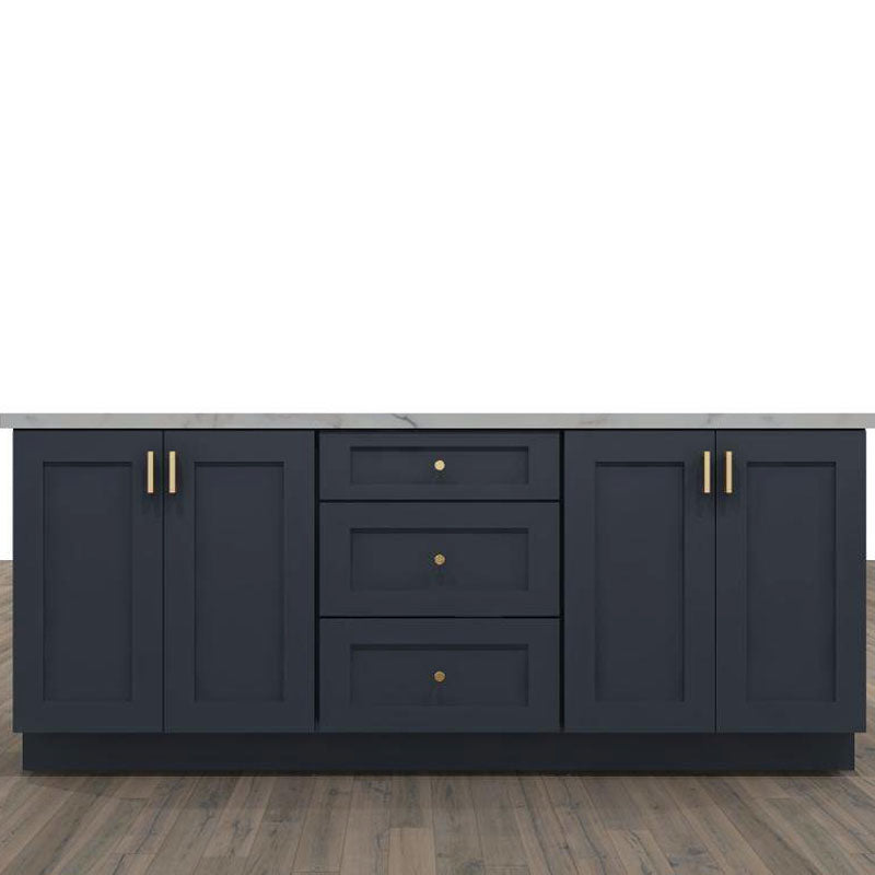 Fabuwood Allure Galaxy Indigo 84 in. Single Wall Kitchen