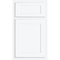 Fabuwood Quest Discovery Frost Recessed Panel White Door Sample