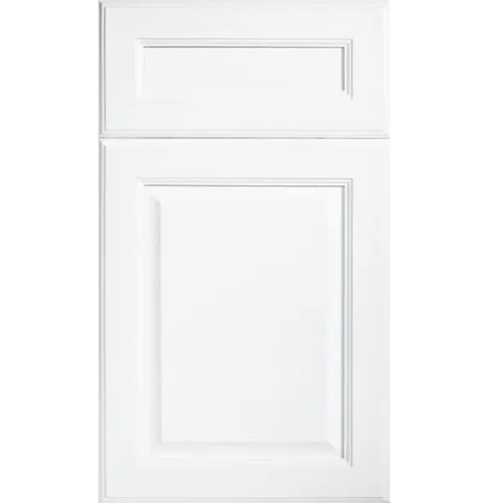 Fabuwood Value Premium Hallmark Frost Recessed Panel White Door Sample