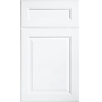 Fabuwood Value Premium Hallmark Frost Recessed Panel White Door Sample